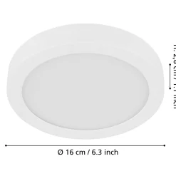 LED-pinta-asennuspaneeli Fueva 5 IP20 830 valkoinen Ø16cm