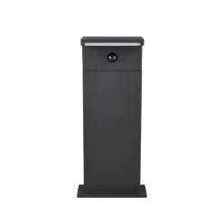 LED-pollarilamppu Ravi, antrasiitti, korkeus 50 cm, anturi, IP54