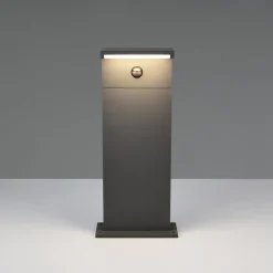 LED-pollarilamppu Ravi, antrasiitti, korkeus 50 cm, anturi, IP54