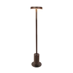 LED-pollarilamppu Tango ruosteenruskea, korkeus 50 cm metalli, maakiila