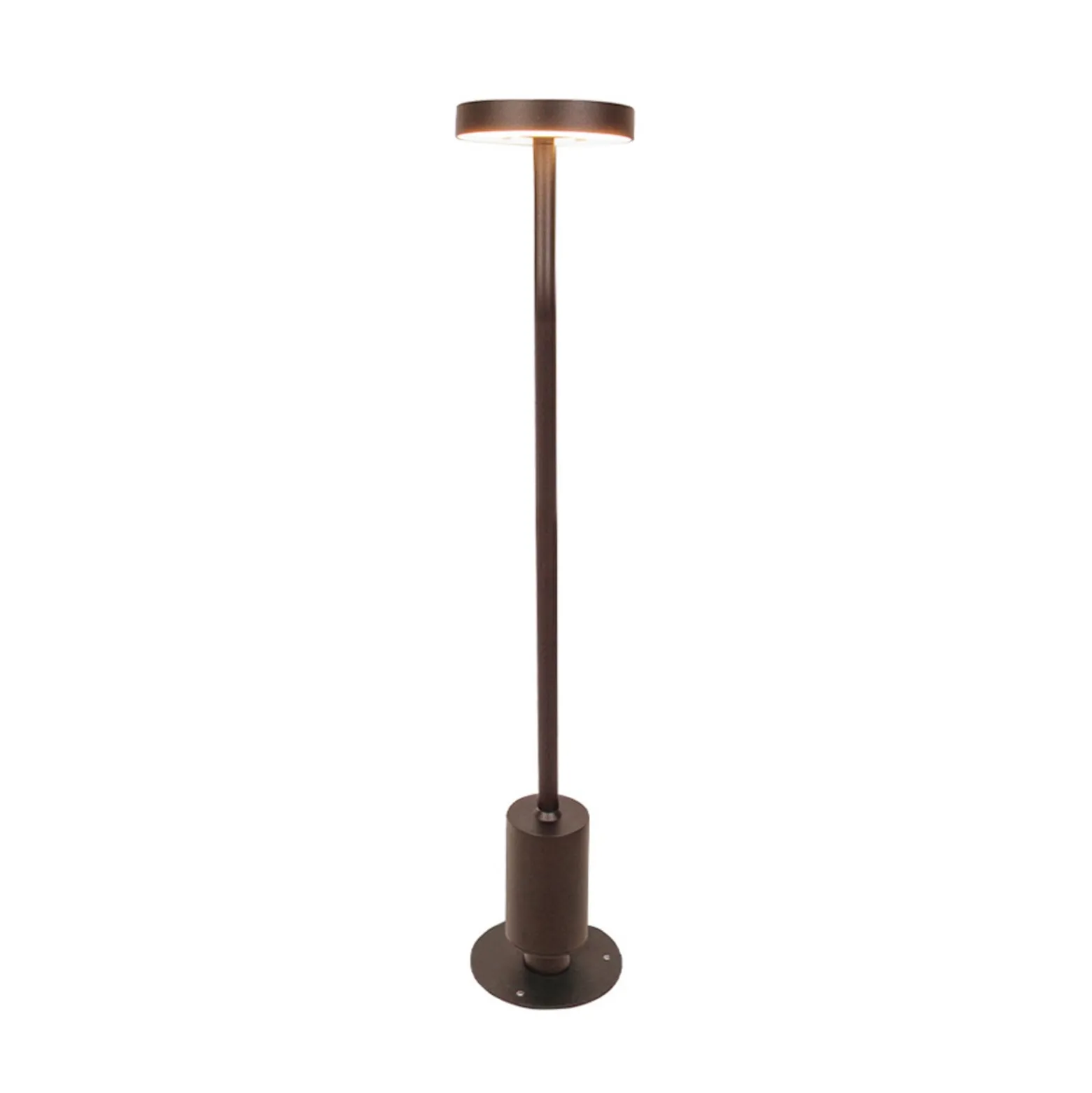 LED-pollarilamppu Tango ruosteenruskea, korkeus 50 cm metalli, maakiila