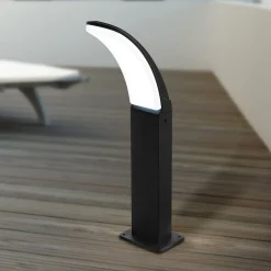 LED-pollarivalaisin Fiumicino, taivutettu muotoilu