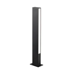 LED-pollarivalaisin Lir, korkeus 60 cm, tummanharmaa metalli, 2-lamppuinen.