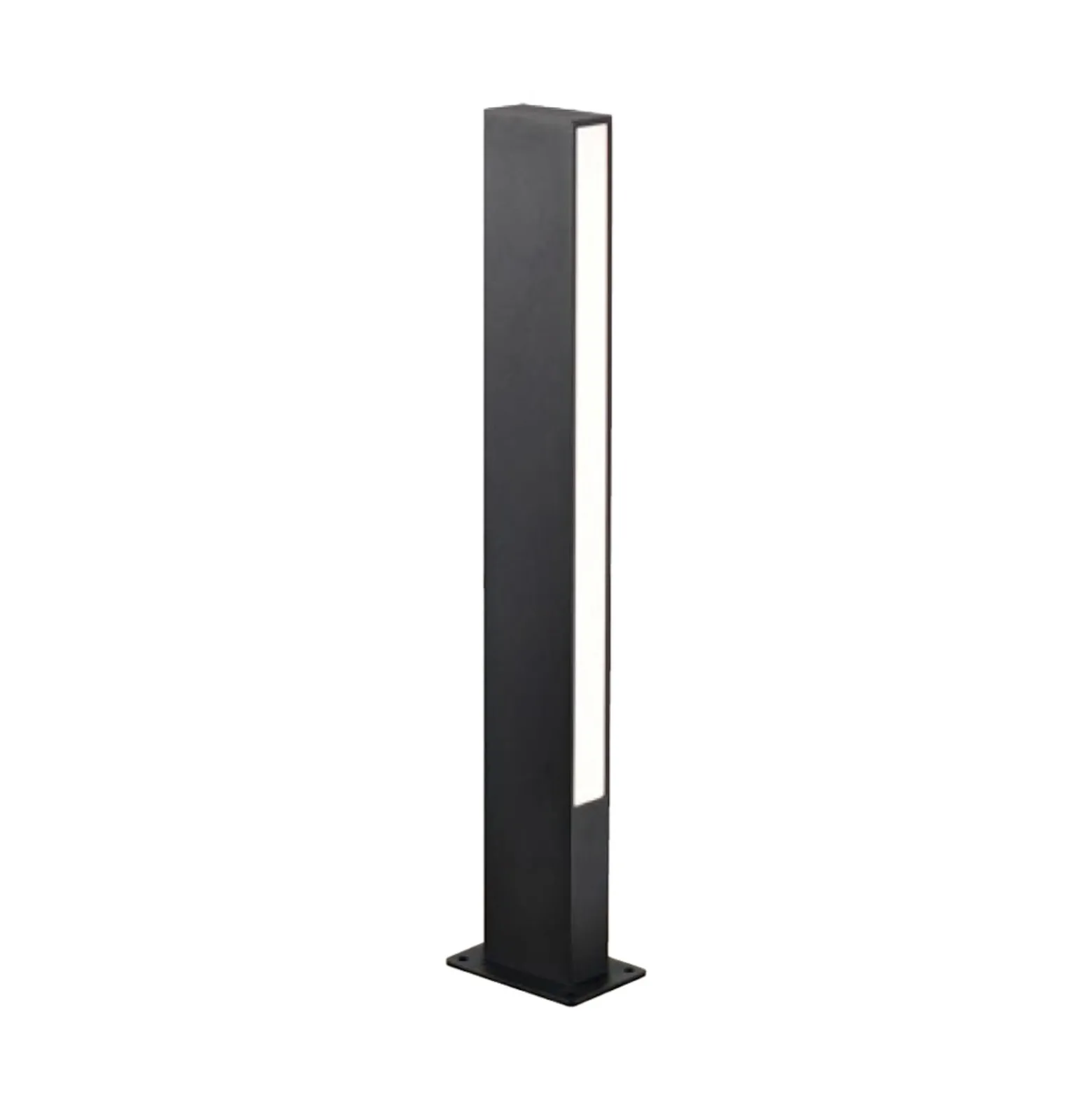 LED-pollarivalaisin Lir, korkeus 60 cm, tummanharmaa metalli, 2-lamppuinen.
