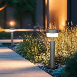 LED-pollarivalaisin Mackenzie, korkeus 50 cm, antrasiitti, alumiinivalu