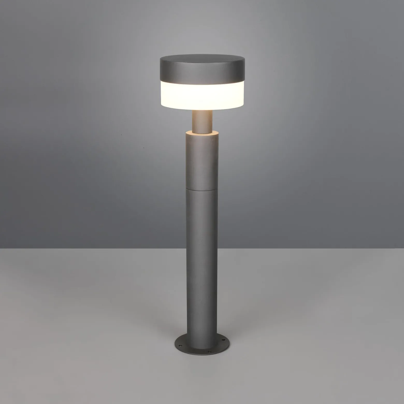 LED-pollarivalaisin Mackenzie, korkeus 50 cm, antrasiitti, alumiinivalu