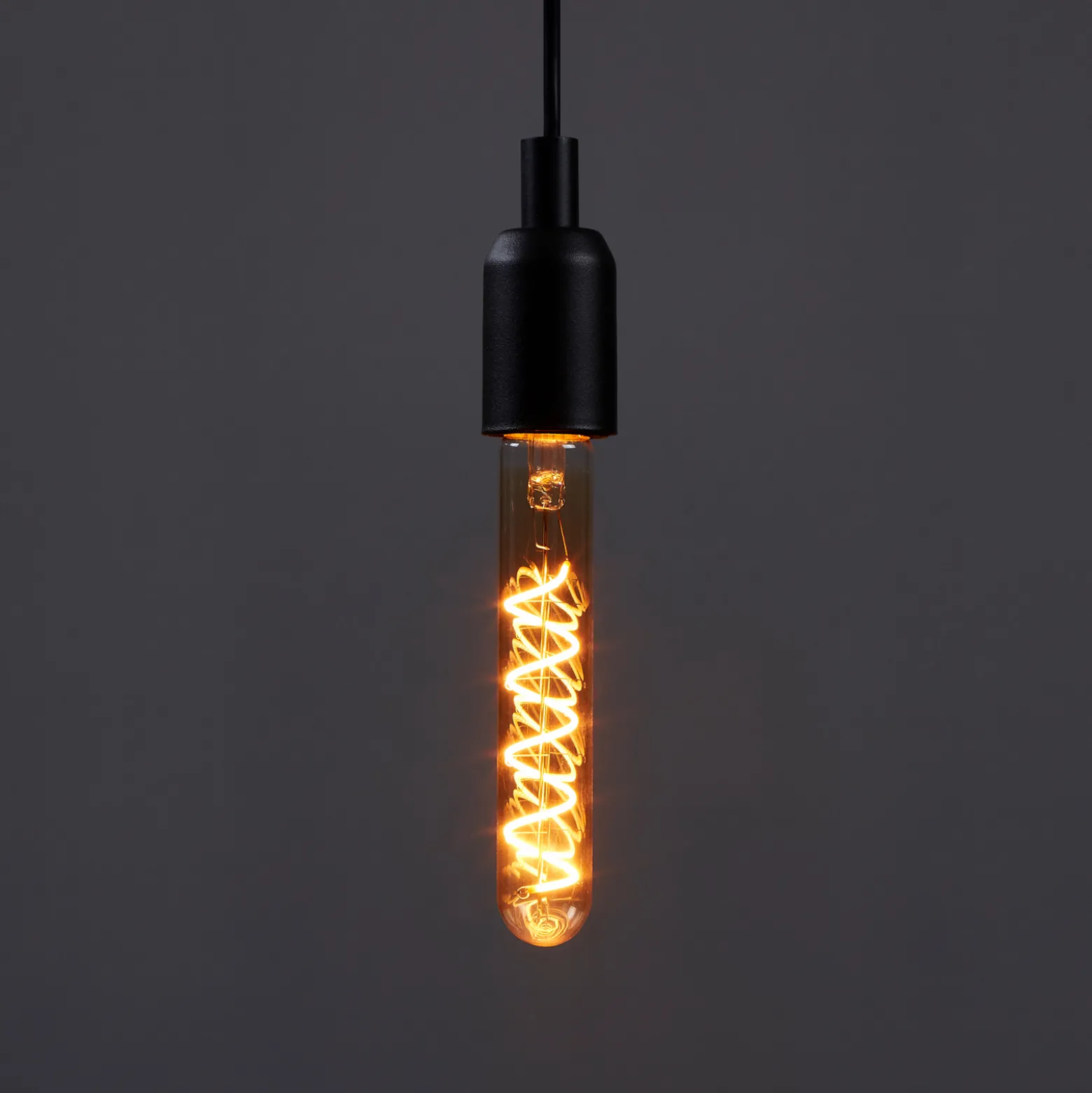 LED-putkilamppu E27 4W T30 1 600K Filamentti keltainen