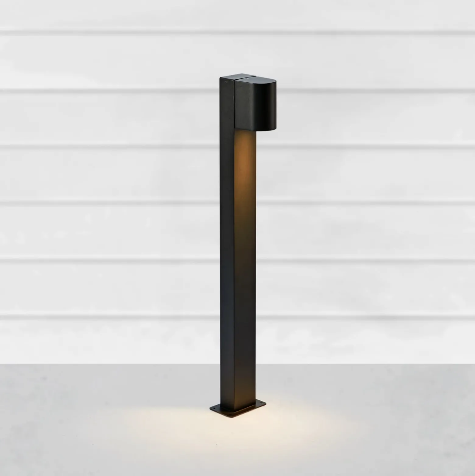 LED-pylväsvalaisin Alor, musta, IP65, korkeus 75 cm, himmennettävä