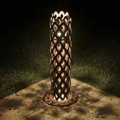 LED-pylväsvalaisin Charlotte, corten-teräs, korkeus 63 cm, IP65