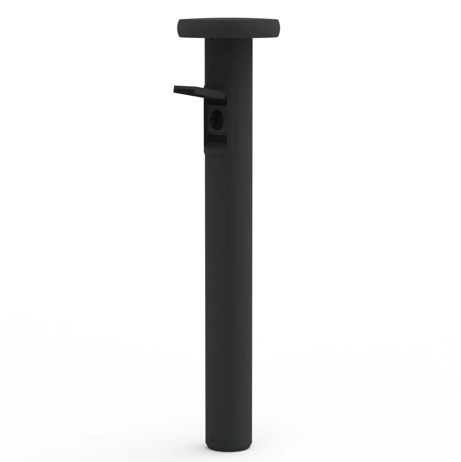 LED-pylväsvalaisin CIRC, päälle/pois, pistorasia, antrasiitti, 82 cm, IP65