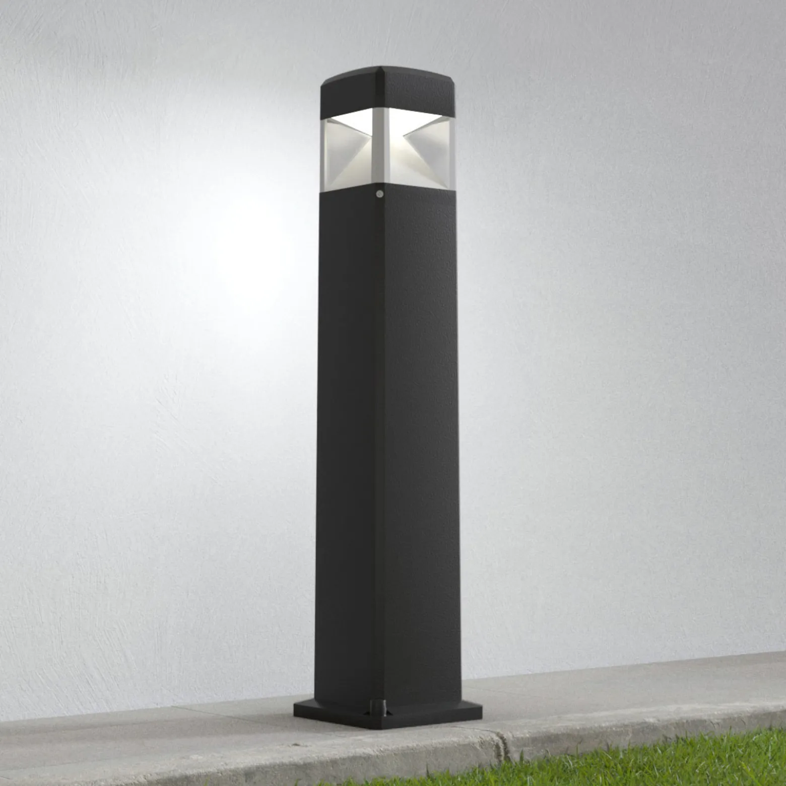 LED-pylväsvalaisin Elisa 800 musta, kirkas 10W CCT