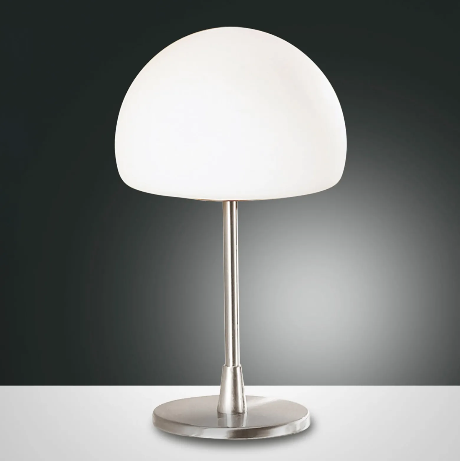 LED-pöytälamppu Gaia kosketushimmentimellä, kromi