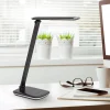 LED-pöytälamppu MAULjazzy, musta, korkeus 43 cm, himmennettävä USB-portti