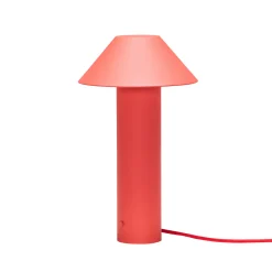 LED-pöytälamppu Tower, punainen, korkeus 32 cm, metalli