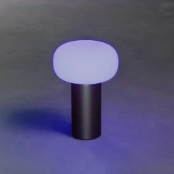 LED-pöytävalaisin Antibes IP54, akku, RGBW, musta