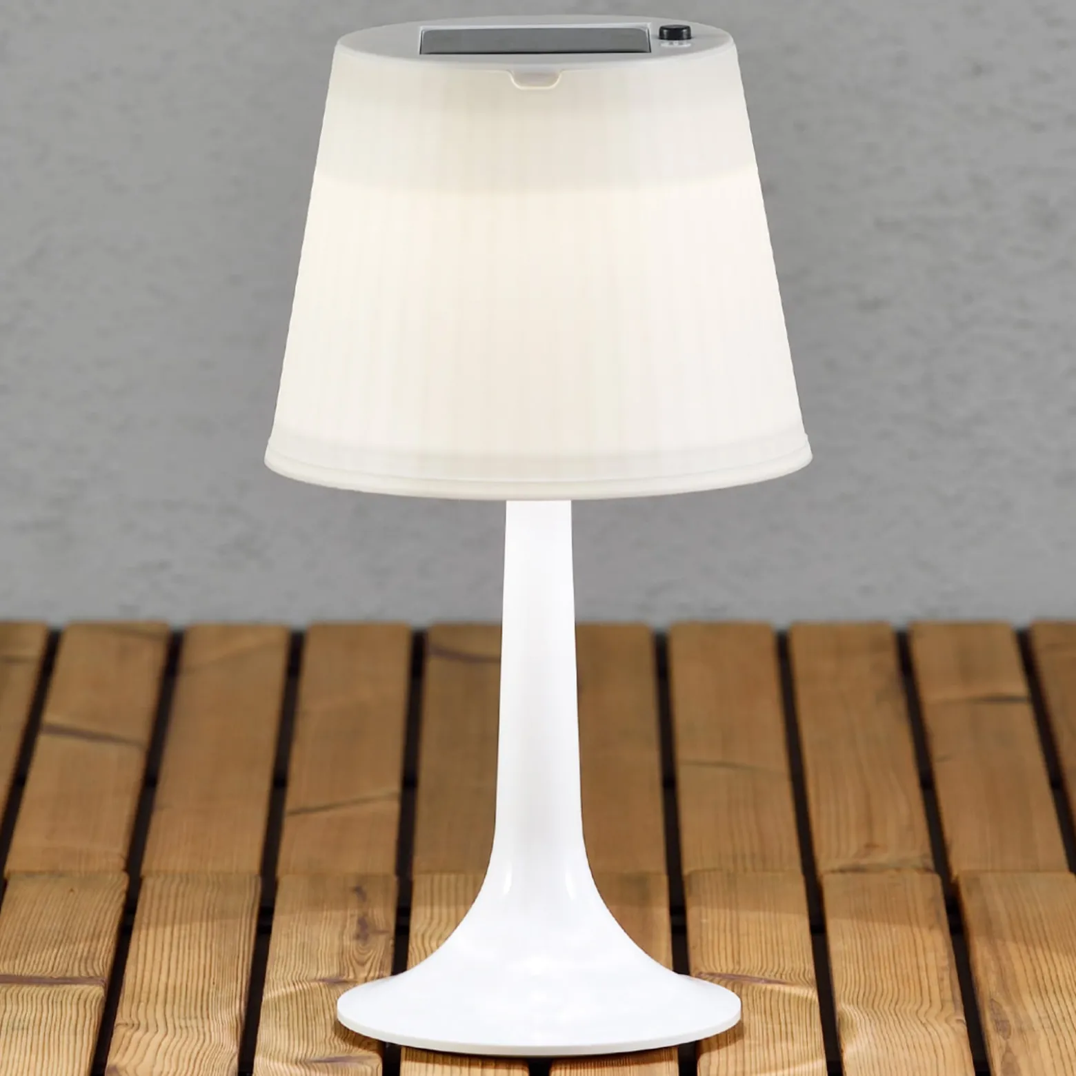 LED-pöytävalaisin Assisi Sitra, valkoinen