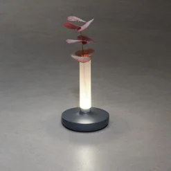 LED-pöytävalaisin Biarritz, IP54, akku, CCT harmaa