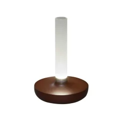 LED-pöytävalaisin Biarritz IP54, akku, CCT, ruoste