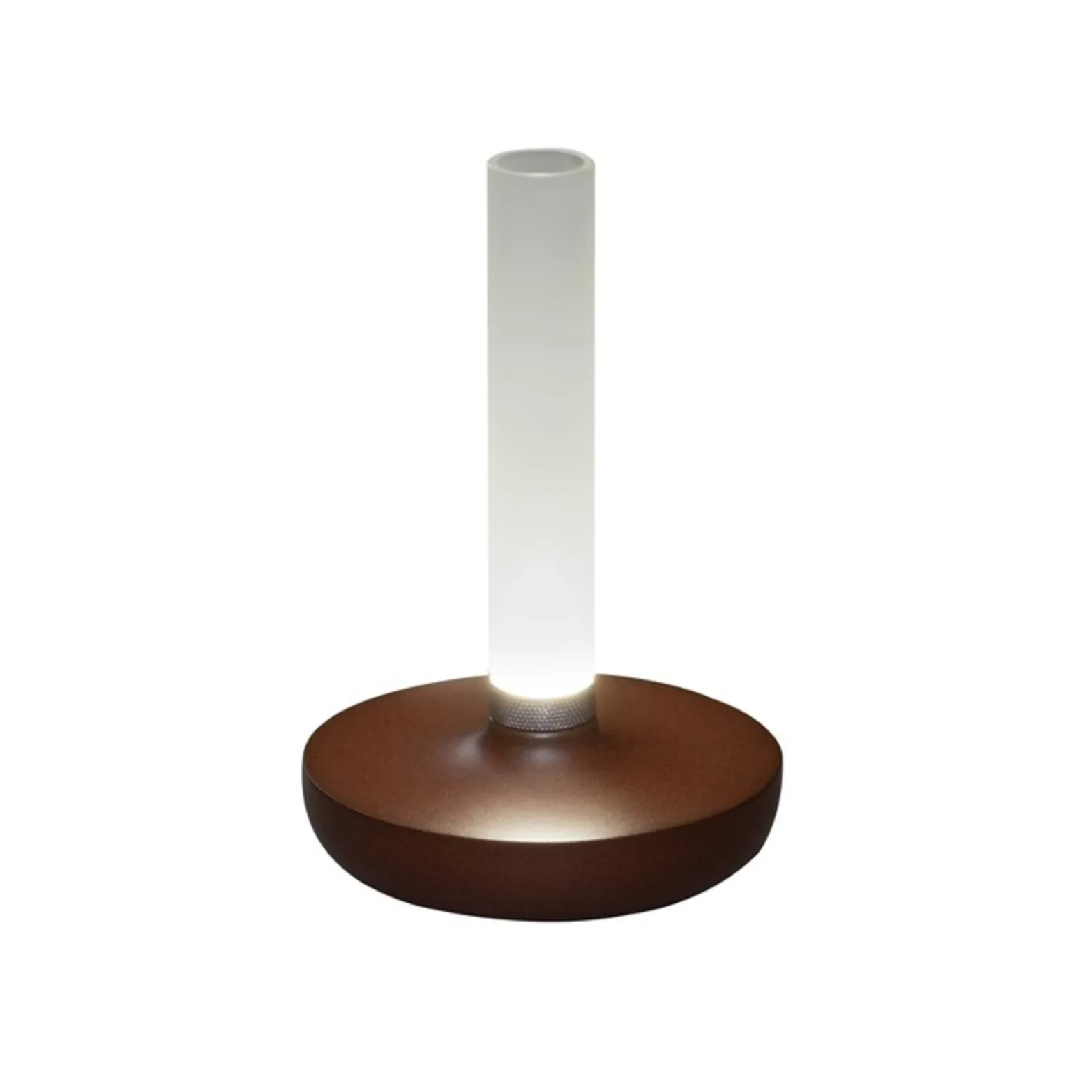 LED-pöytävalaisin Biarritz IP54, akku, CCT, ruoste