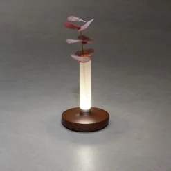 LED-pöytävalaisin Biarritz IP54, akku, CCT, ruoste