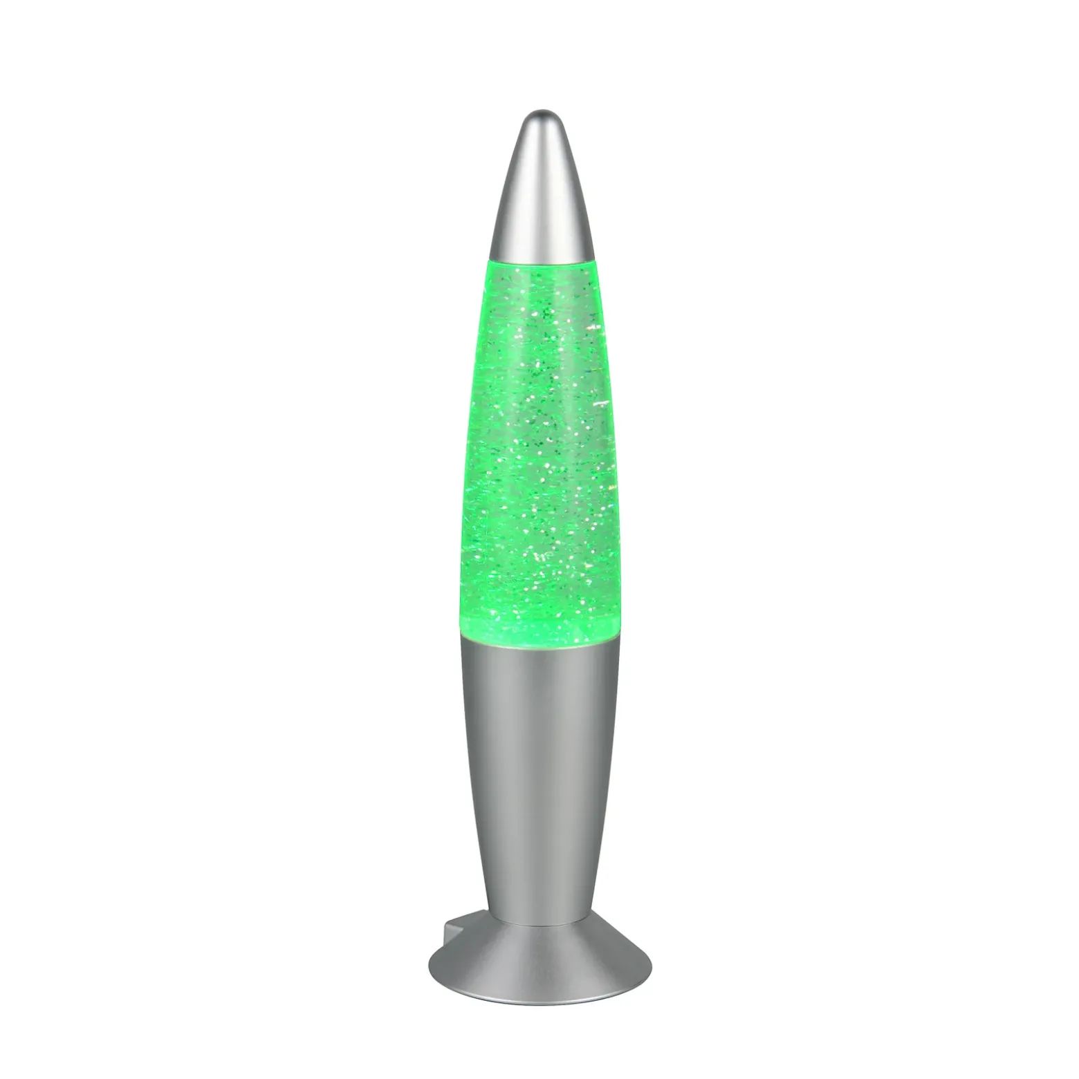 LED-pöytävalaisin FAME, titaaninvärinen, korkeus 35 cm, RGB, USB