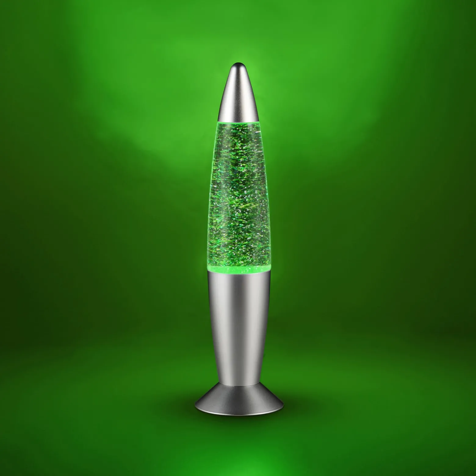 LED-pöytävalaisin FAME, titaaninvärinen, korkeus 35 cm, RGB, USB