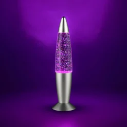 LED-pöytävalaisin FAME, titaaninvärinen, korkeus 35 cm, RGB, USB