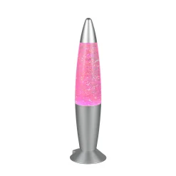 LED-pöytävalaisin FAME, titaaninvärinen, korkeus 35 cm, RGB, USB