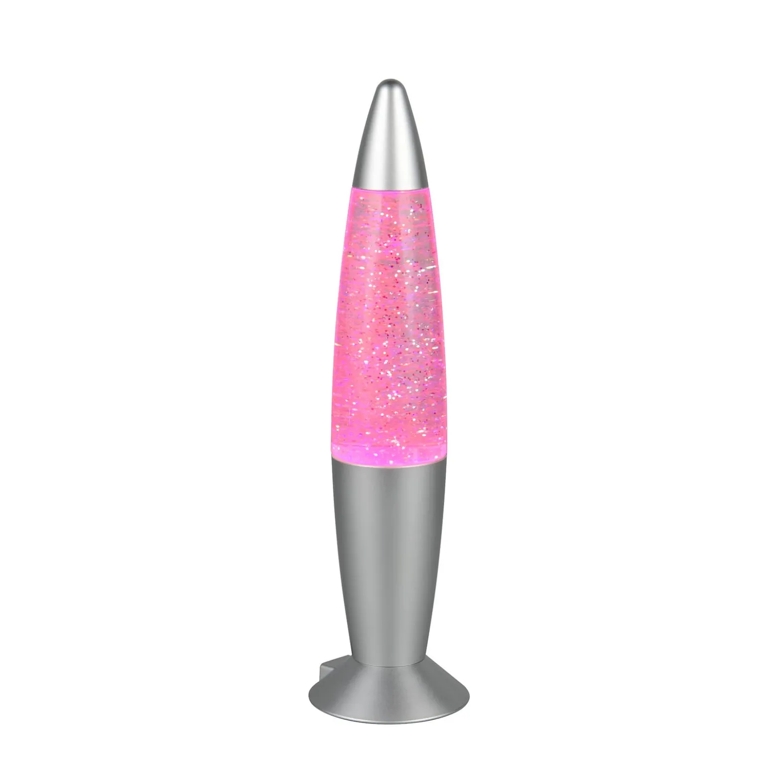 LED-pöytävalaisin FAME, titaaninvärinen, korkeus 35 cm, RGB, USB