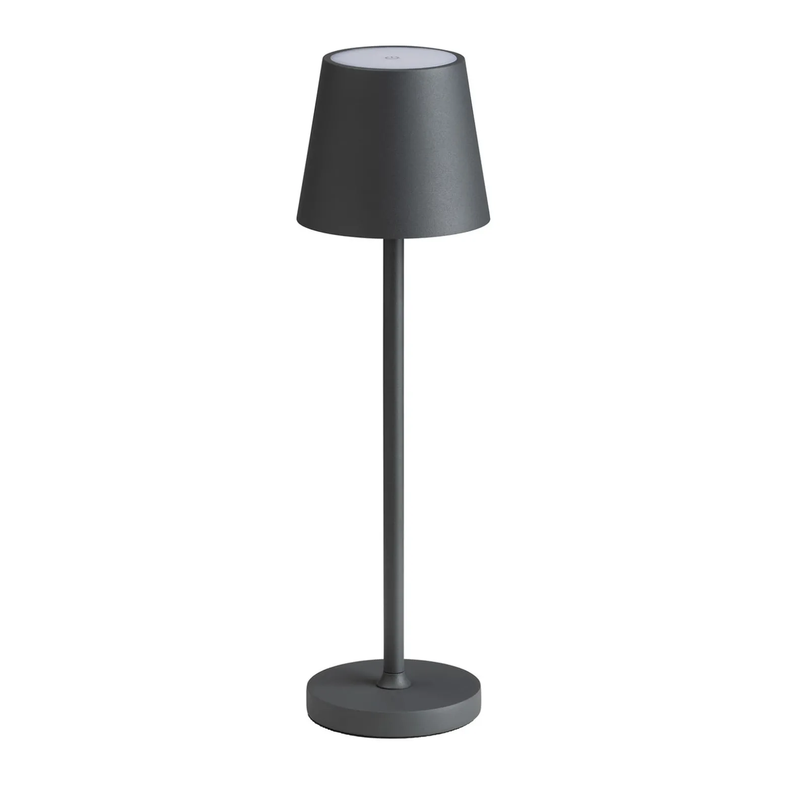 LED-pöytävalaisin 5099, ladattava akku IP54 himmennettävä grafiittinen