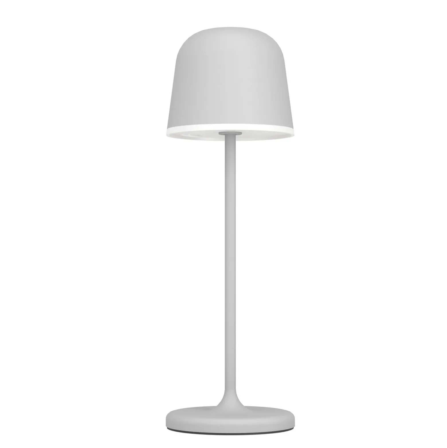 LED-pöytävalaisin Mannera, akku, harmaa
