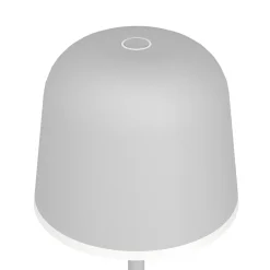 LED-pöytävalaisin Mannera, akku, harmaa