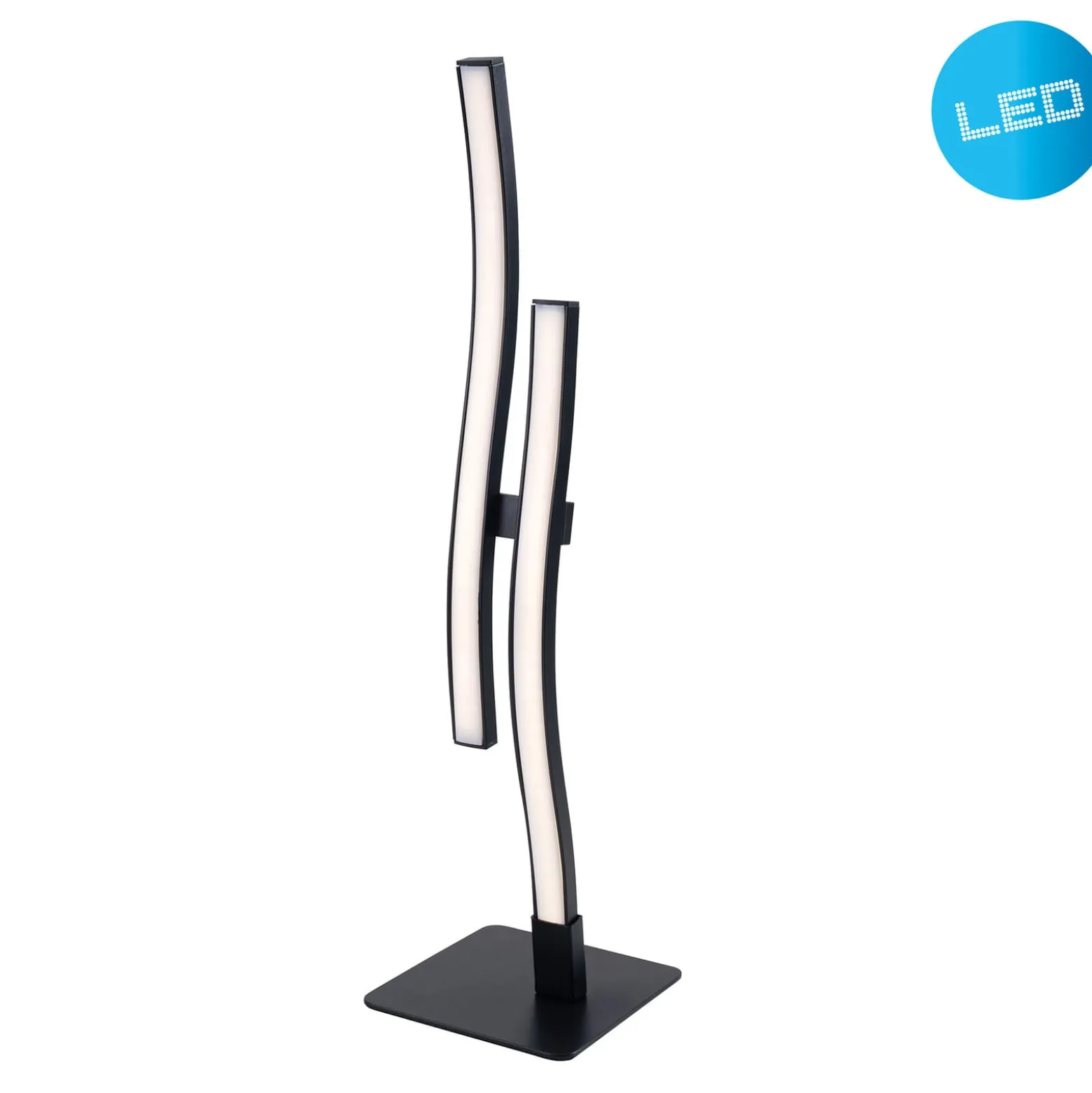 LED-pöytävalaisin Onda, kaksilamppuinen