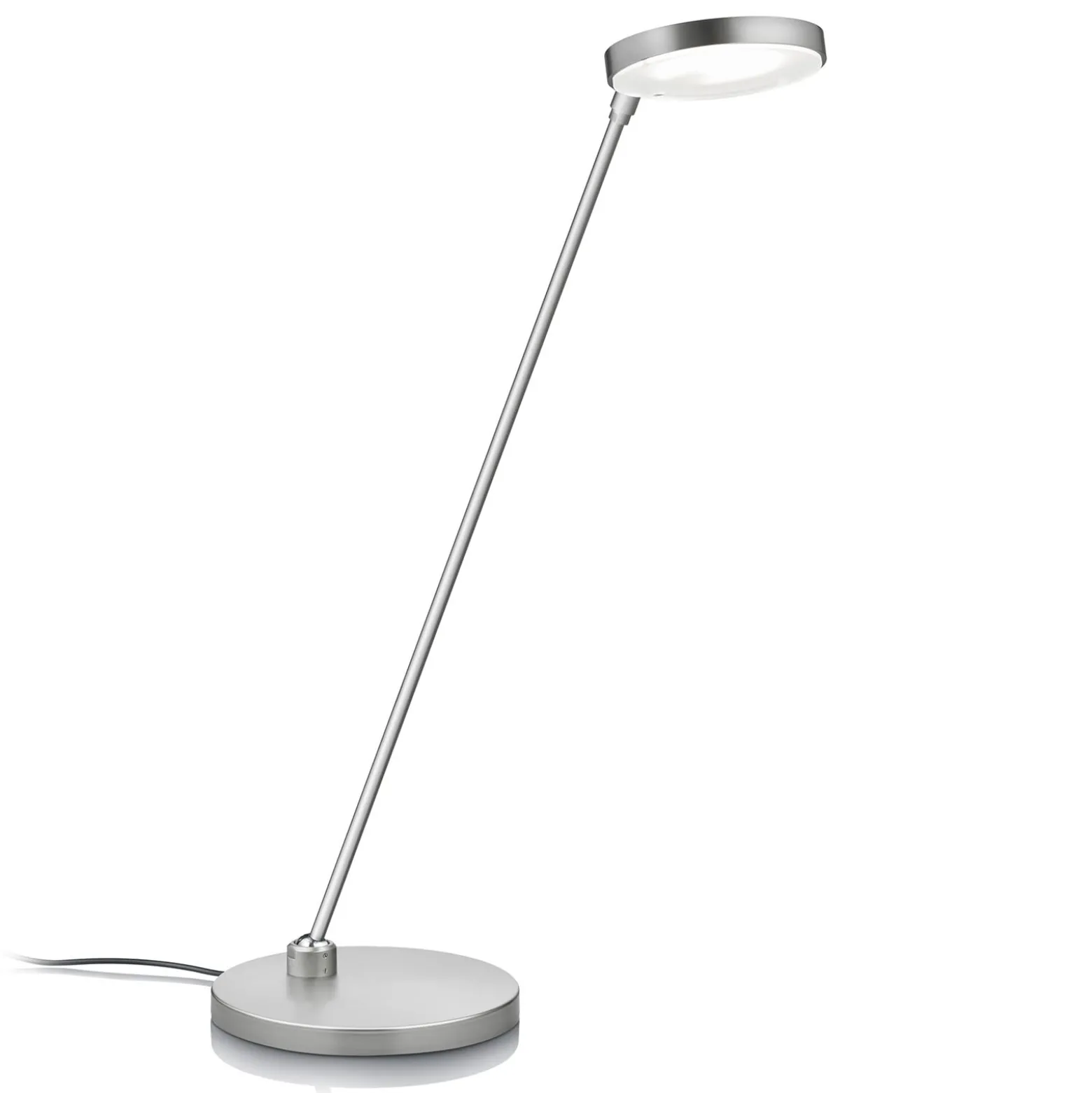 LED-pöytävalaisin Thea-T, matta nikkeliä