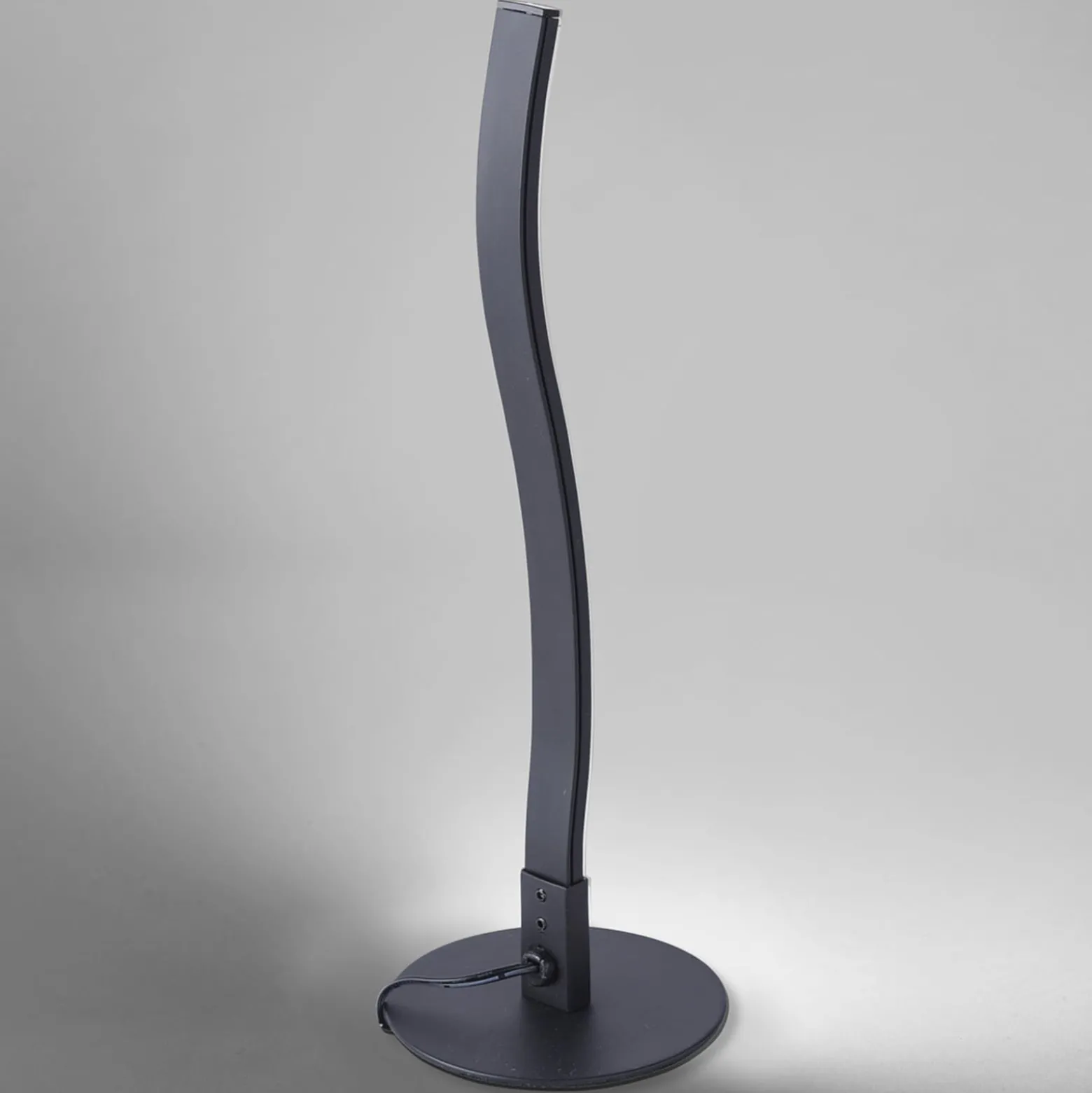 LED-pöytävalaisin Wave 3 000 K, 30 cm, musta