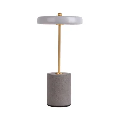 LED-pöytävalo Seta akku, sementti, harmaa