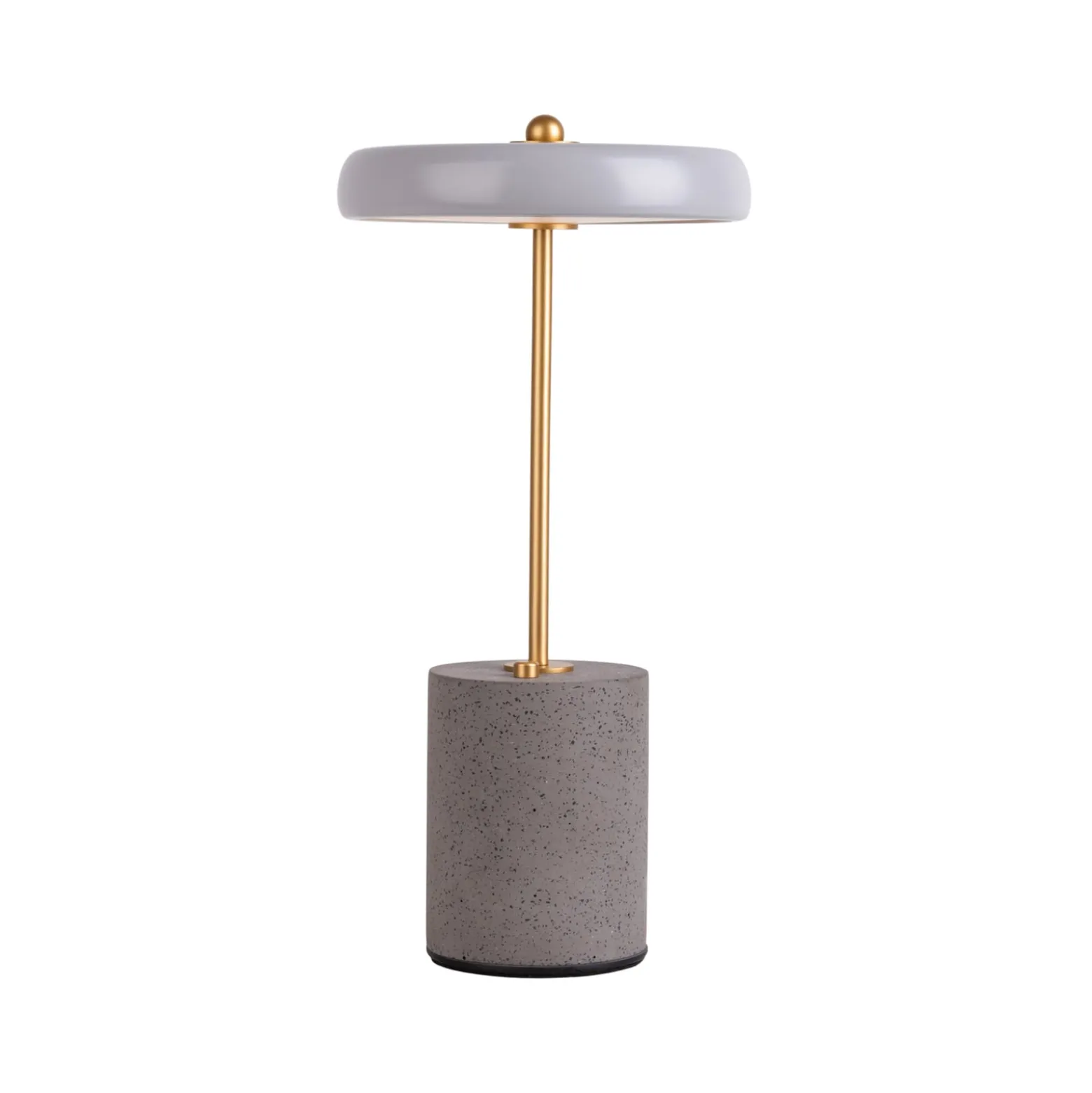 LED-pöytävalo Seta akku, sementti, harmaa