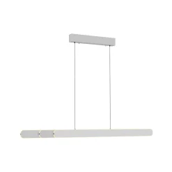 LED-riippuvalaisin ADRIANA ROUND, valkoinen, pituus 160 cm, metallia, CCT