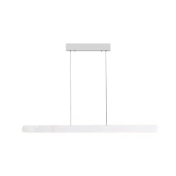 LED-riippuvalaisin ADRIANA ROUND, valkoinen, pituus 160 cm, metallia, CCT