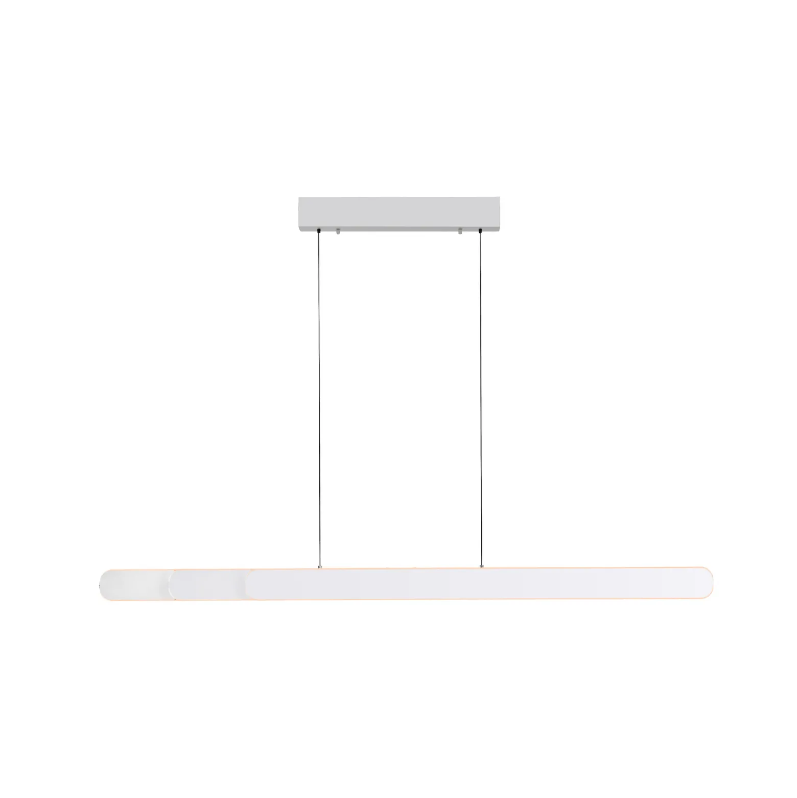 LED-riippuvalaisin ADRIANA ROUND, valkoinen, pituus 160 cm, metallia, CCT