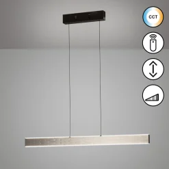 LED-riippuvalaisin Aluro, metalli, kaukosäädin, CCT, himmennettävä