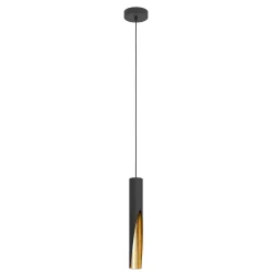 LED-riippuvalaisin Barbotto musta/kulta, 1 lamppu