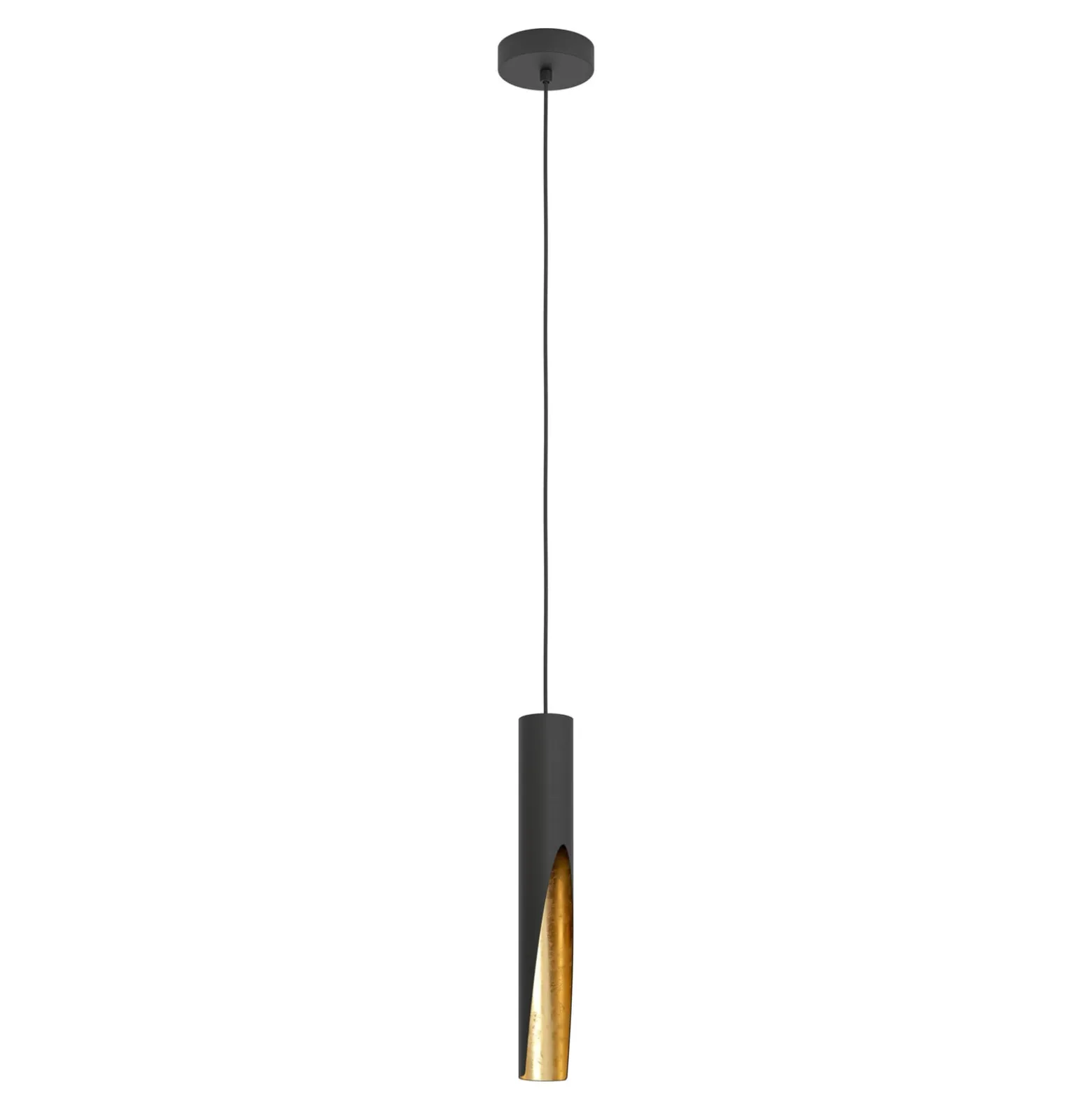 LED-riippuvalaisin Barbotto musta/kulta, 1 lamppu