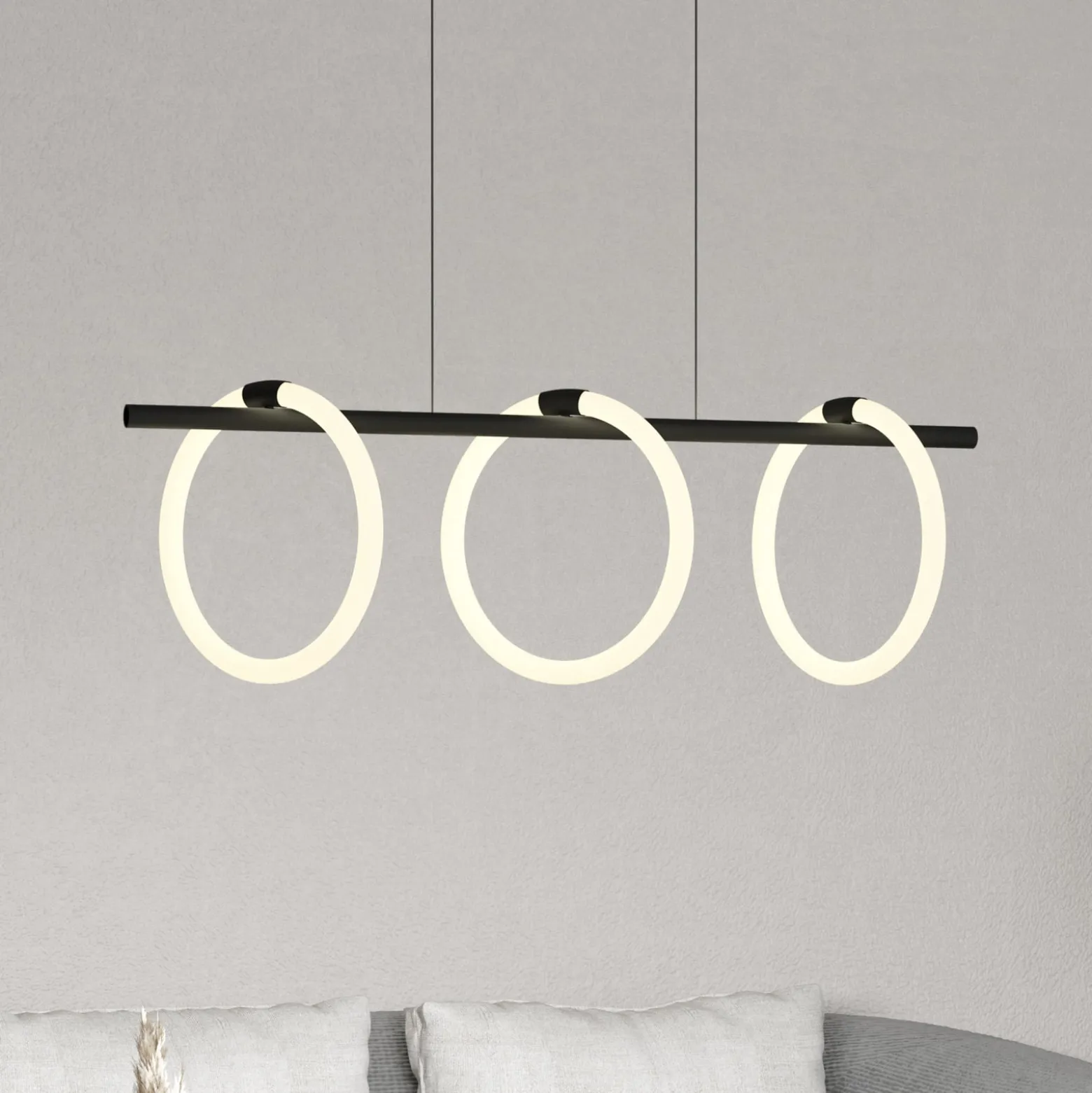 LED-riippuvalaisin Caranacoa, 3-lamppuinen
