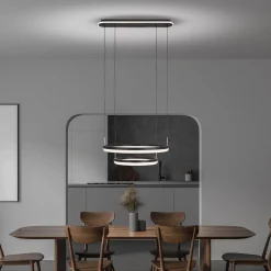 LED-riippuvalaisin CCT kaksi rengasta, kaukosäädin