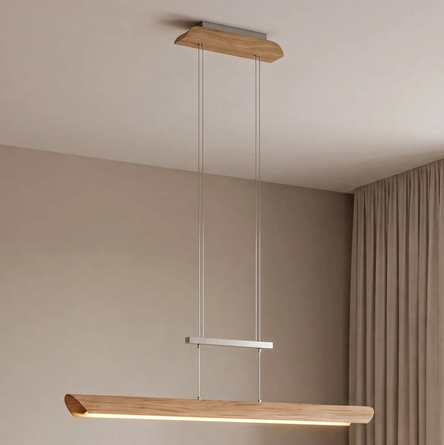 LED-riippuvalaisin Colombia S, tammi natur