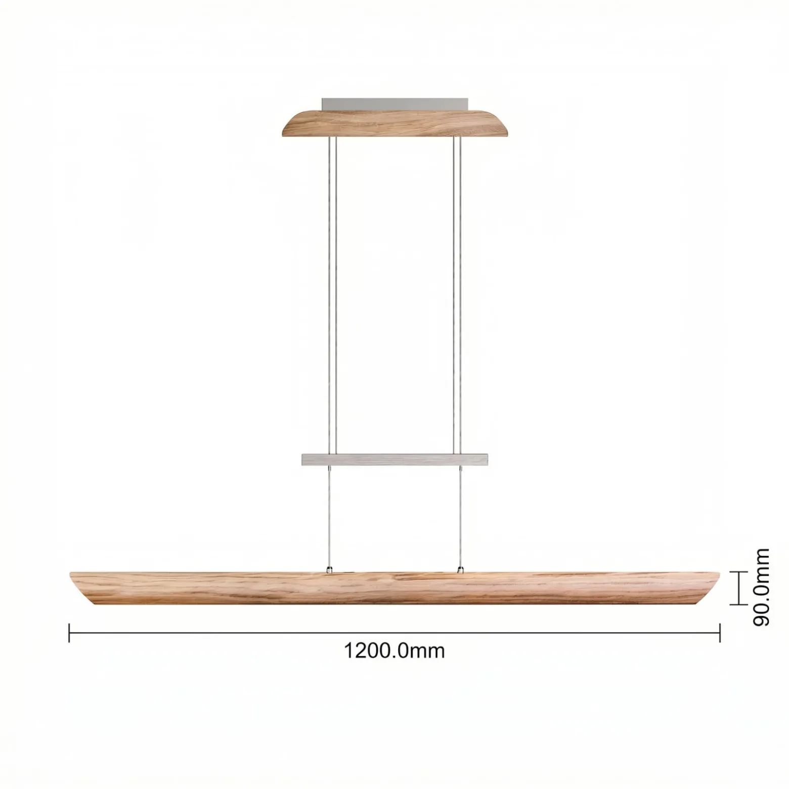 LED-riippuvalaisin Colombia S, tammi natur