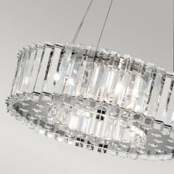 LED-riippuvalaisin Crystal Skye Ø 43,8 cm