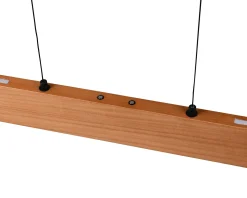 LED-riippuvalaisin Edgewood, pituus 150 cm, puunvärinen puu, CCT