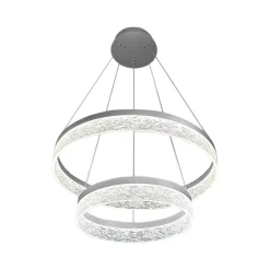LED-riippuvalaisin Gala, hopea, metalli, Ø 60 cm, 4 000 K